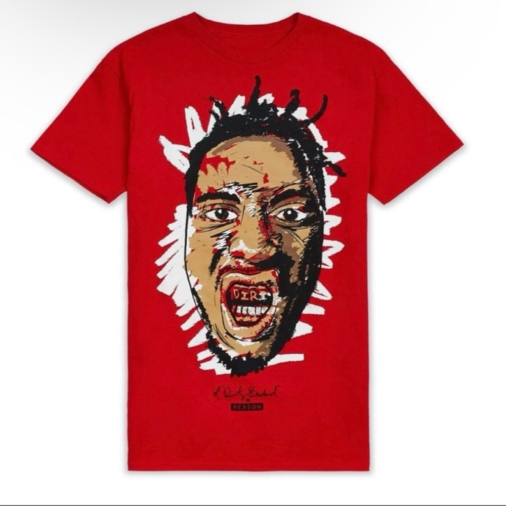 New Reason X ODB Wu-Tang Scribble Red T-Shirt Men's Size Medium